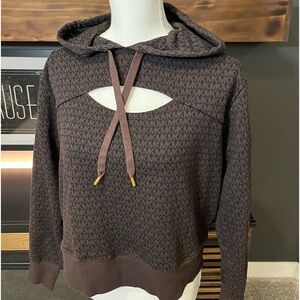 Michael Kors chocolate logo hoodie